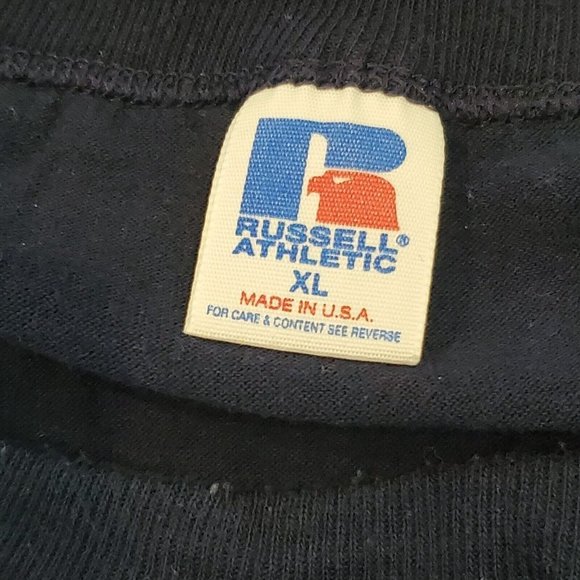 Vintage OES Nutrition Team Illinois Single Stitch T-shirt Navy Blue USA Sz XL - Picture 8 of 9